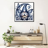 5D Gnome Diamond Art Kits for Adults, Full Round Drill Dot Flowers Diamond Painting Kits for Beginners Butterfly,DIY Gem Art and Crafts Paint by Diamonds Love Heart,Home Wall Decor 13.7X13.7Inch SJDIYSTORE