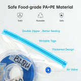 BIQU Filament Storage Bags Kit 65PCS, 20 PCs 3D Printer Filament Vacuum Bags With Auto Pump/Desiccants/Humidity Indicator/Sealing Clips, to Keep Filament Dry, Dust and Humidity Proof BIQU