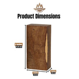 IECAP LLC Pack of 2 Hardwood Ironwood Blanks, Exotic Wood – Woodchucks Wood – Hardwood Lumber – Natural Wood for DIY Crafts – Ironwood Lumber Turning Blanks Pair – Size 6 x 3 x 2 inches IECAP LLC