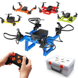 LANSAND Drone Building Toys Set 159 Pieces STEM Toy for Kids 6 7 8 9 10 11 12 Years 5 in1 DIY Drone Kit Remote Control Mini Drone, Learning Creative Construction Toys Gifts for Birthday Christmas LANSAND