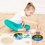 30 PCS 6 Inch Unfinished Wood Circles, Thickness 6mm, Wooden Rounds for Crafts, Wood Discs for DIY Painting Decorations, Weddings and Parties,by GNIEMCKIN GNIEMCKIN