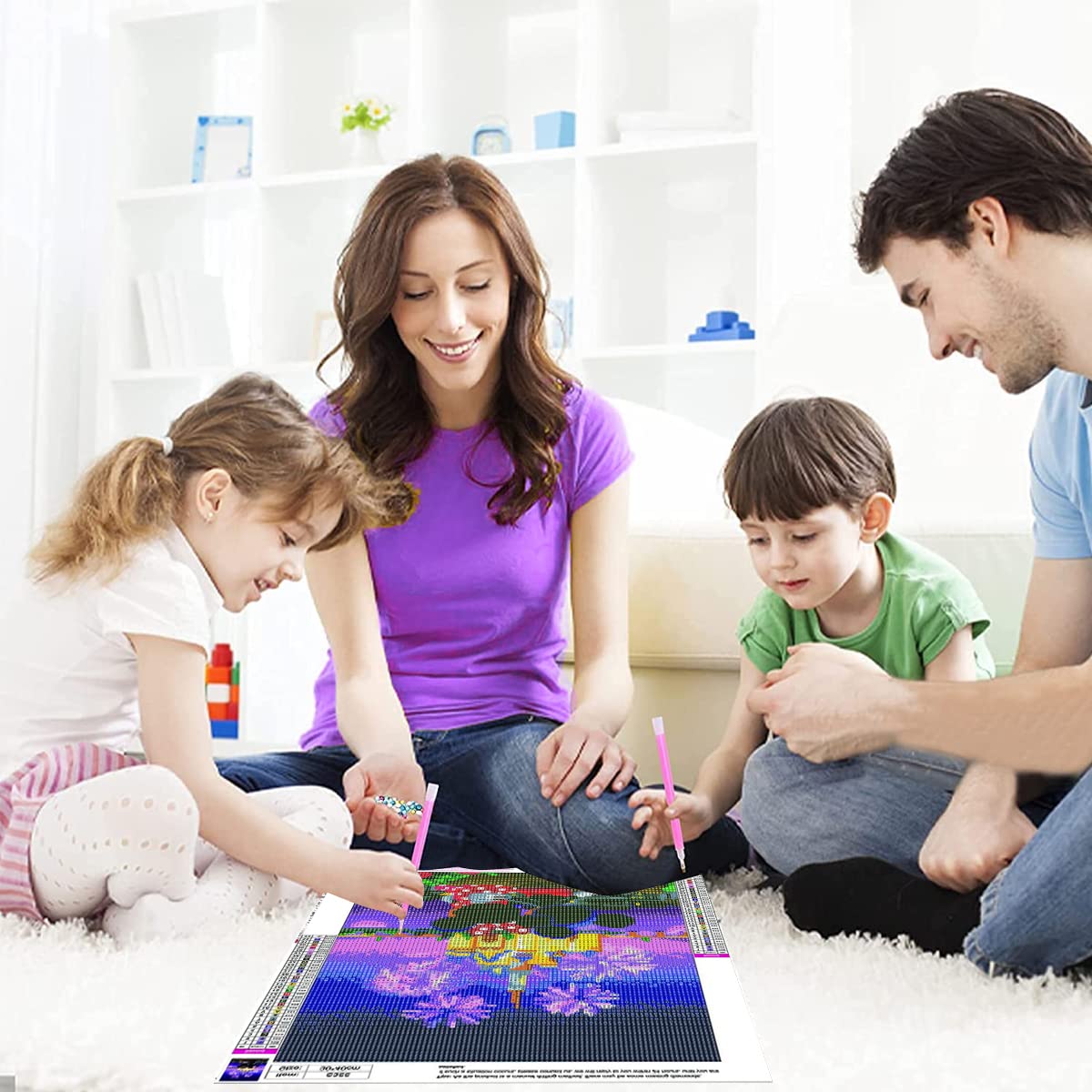 JAKI Diamond Painting Kits for Adults-Castle Diamond Art Kits for Adults,Gem Art Kits for Adults Pictures Arts Craft for Home Wall Decor (12x16inch) JAKI