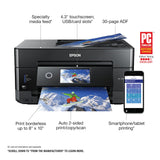 Epson Expression Premium XP-7100 Wireless Color Photo Printer with ADF, Scanner and Copier, Black, Small Epson