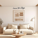 Starfa Lab Love You Bye Sign,Wooden Wall Art Plaque with Dots of Glue for Boho,Farmhouse Decor,Ideal for Living Room,Bedroom,Kitchen,Front Door starfa lab