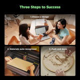 Creality Falcon A1 10W Laser Engraver, 80W Powerful Output, Fully Enclosed, 600mm/s Speed, HD Camera Auto Positioning, Pre-Assembled&Smart Material Recognition, Ideal for Wood & Metal, Class 1 Safety Creality