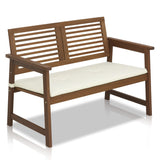 Furinno FG161167 Tioman Hardwood Outdoor Bench in Teak Oil, Natural Furinno