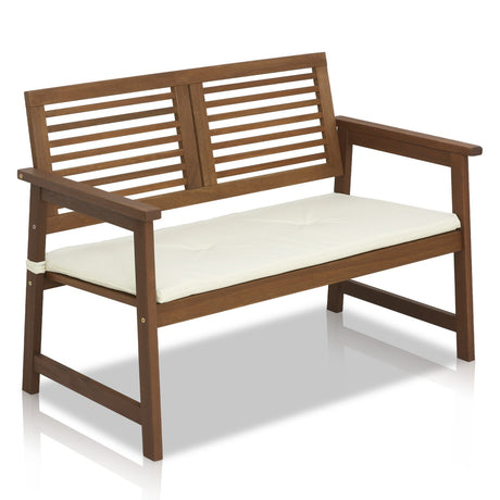 Furinno FG161167 Tioman Hardwood Outdoor Bench in Teak Oil, Natural Furinno