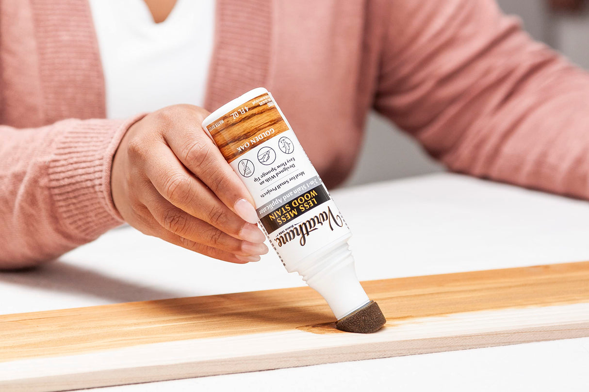 Varathane Less Mess Wood Stain and Applicator, 4 oz, Golden Oak Varathane