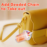 Trubic Miniature Cafe & Boba Tea Slime Making Kit for Girls Ages 8-12, 53PCS Mini Coffee & Bubble Tea Dessert Cup, DIY Pretend Play Food Set, Kitchen Toys, Birthday Party Gift for Kids 6 7 9 10 11 Trubic