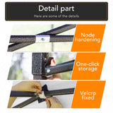 10 x 10 Pop Up Canopy Tent Anti-UV, Straight Leg and Easy up Sun Shelter for Parties, Camping, Commercial, Instant Canopy with Portable Bag, 4 Sand Bags(White) PayLessHere