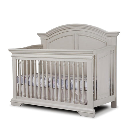Sorelle Furniture High Arch Portofino Crib, Classic 4-in-1 Convertible Crib, Crib Made of Wood, Wooden Baby Bed, Toddler Bed, Child’s Daybed and Full-Size Bed, Nursery Furniture-Brushed Ivory Sorelle
