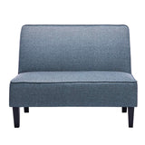 Changjie Furniture Small Loveseat Sofa Upholstered Mini Couch for Small Spaces 2-Seater Sofa Couch with Wooden Legs for Bedroom Living Room (Prints) Changjie Furniture