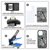 MAIKESUB 5 PCS Sublimation Phone Case for iPhone 13 6.1 Inch Sublimation Blanks Printable Blank Phone Cases Customized Phone Covers for DIY Soft Rubber Protective Shockproof Slim Case Anti-Slip MAIKESUB