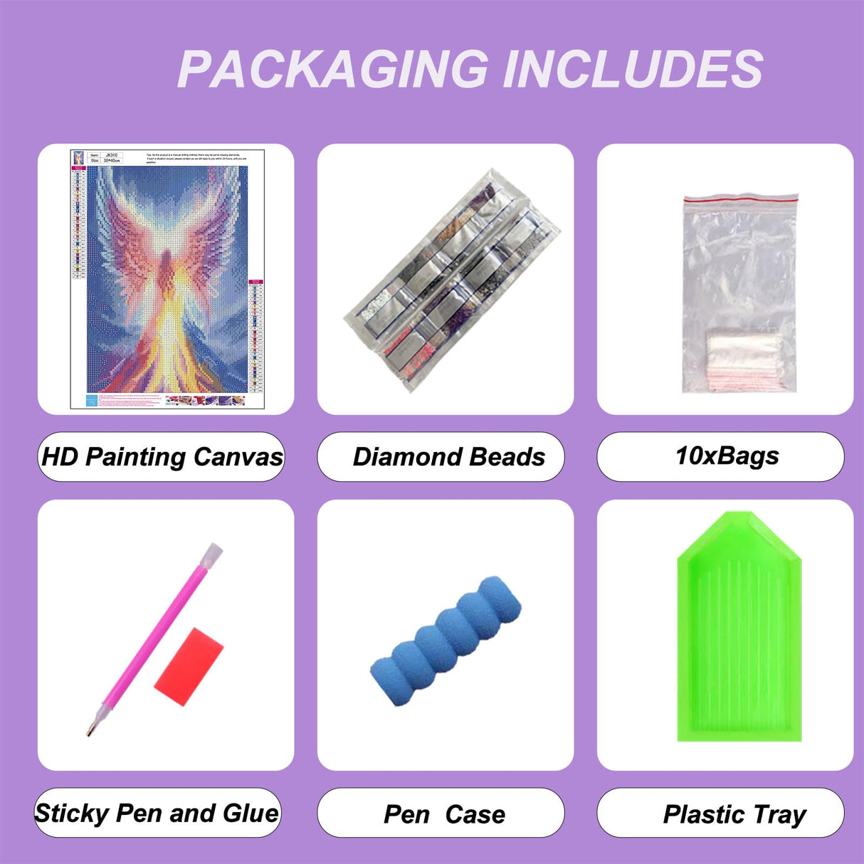 BYGFHLYW Rainbow Angel 5D Diamond Painting Kits for Adults Beginners,DIY Diamond Art Kit Full Round Drill,Paint by Diamonds Dot Gem Arts and Crafts Crystal Sets,Home Wall Decor 11.8x15.7inch BYGFHLYW