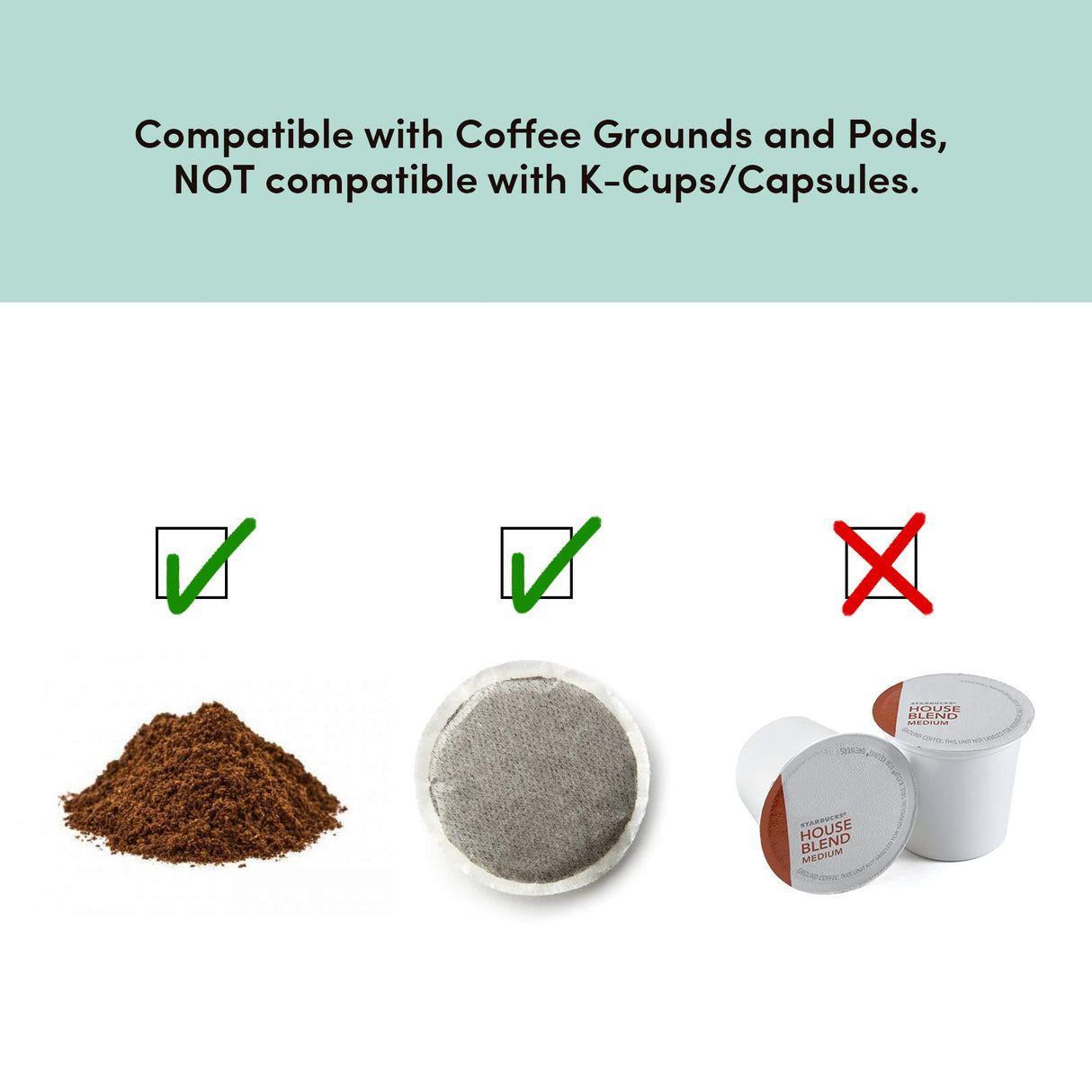 Elite Gourmet EHC113M Personal Single-Serve Compact Coffee Maker Brewer Includes 14Oz. Stainless Steel Interior Thermal Travel Mug, Compatible with Coffee Grounds, Reusable Filter, Mint Elite Gourmet