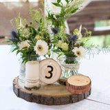 80 PCS 2.4-2.8 Inch Unfinished Wood Slices, Natural Wood Slices, Predrilled with Hole Wood Slice for DIY Arts Craft Christmas Ornaments GNIEMCKIN