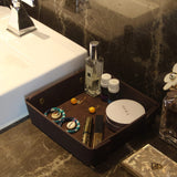 CASIRENA Faux Leather Valet Tray Organizer for Men - Catch-All Tray for Entryway Table Key, Wallet, Watch, Coin Change, Phone, Dresser EDC Dump Jewelry, Bedside Nightstand Desk-top Catchall Tray CASIRENA