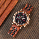 2win Mens Engraved Wooden Watch Personalized Watch Customized Family Watch for Boyfriend Fiancé Husband Dad Son Wood Wrist Watch for Birthday Anniversary Christmas Watches (Custom Box Photo) 2win