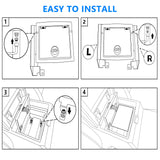 West-xingzhe Center Console Lock Safe Box Compatible with Toyota Tacoma 2024 2025+ Accessories Center Console Gun Safe High Security Armrest Lock Box with 3 Digit Combination Lock with Key West-xingzhe