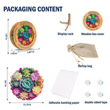 Wooden Puzzles for Adults, 200 Piece 11.14" x 10.7" Unique Shaped Wood Puzzle, Mandala Succulent Jigsaw Puzzles, Brain Teaser Puzzles for Adults, Family Games for Kids and Adults Hopelucr