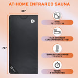 LifePro Rejuvawrap Far Infrared Sauna Blanket - Portable Infrared Sauna for Home Relaxation - Sauna Blanket - Infrared Blanket Sauna with 77–176 °F Temp Range LifePro