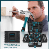 Sundpey 379-PCs Home Tool Kit - Portable Complete Household and Auto Repair Tool Set - Hand General Basic Tool Box Storage Case with Drawer - Full Basic Toolkit for Handyman & Diyer & Homeowner Sundpey