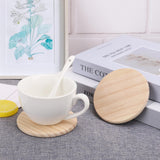 36 PCS 4 Inch Unfinished Wood Coasters, Premium Round Wooden Plaques for DIY Crafts, Drawing, Painting, Wood Engraving, Wood Burning, Laser Scroll Sawing and Home Decoration GNIEMCKIN