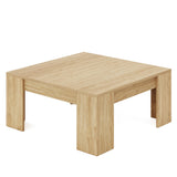 Tribesigns 38.8" Square Coffee Table, Farmhouse Wood Coffee Table, Center Table for Living Room with Sturdy Wooden Legs, Modern Home Furniture, Lignt Oak Tribesigns