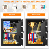 3.0 Cub Large Home Safe Fireproof Waterproof, Digital Firep roof Safe Box With Fireproof Bag, Combination Lock and Alarm Systerm, Fire Safes for Home Documents Money Valuables Bukumo