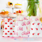 Shappy Sublimation Blank Small Drawstring Bags Candy Gift Bags 4x6'' Muslin Goodies Pouch Reusable Treat Sachet Sack for Valentine's Day Birthday Party Favors DIY Craft Supplies(50 Pieces) Shappy