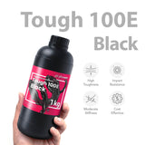 phrozen Tough 100E Engineering Series Resin for 3D Printer, 405nm UV-Curing Resin High Precision Toughness Flexible Elasticity Impact Resistant - Black (1KG) phrozen
