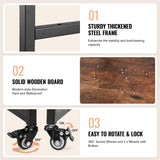 VEVOR Movable Heat Press Table with Charging Station, 4 Tier Foldable Heat Press Stand with Pull-Out Tray for Heat Transfer Sublimation Printer Sublimation Transfer Machine Organization VEVOR