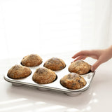 Fox Run Stainless Steel Extra Large Muffin and Cupcake Pan, 6 Cup Fox Run