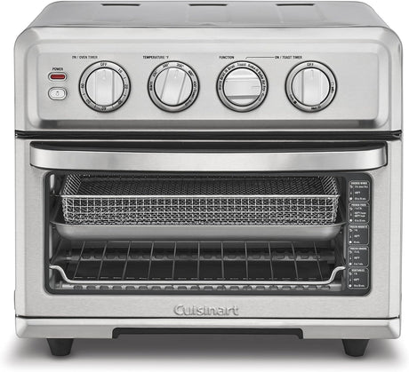 Cuisinart Air Fryer + Convection Toaster Oven, 8-1 Oven with Bake, Grill, Broil & Warm Options, Stainless Steel, TOA-70 Cuisinart