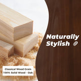 DELAVIN Soild Wood Dining Chairs Set of 6, Mid Century Oak Wood Kitchen Chairs, Vintage Dining Room Chairs Set Suitable for Kitchen, Stackable Dining Chairs, Walnut DELAVIN