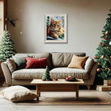 Winter 5D Diamond Art Kits for Adults Beginners,Cat DIY Full Round Drill Diamond Painting Kits,Animal Paint by Diamonds Dots Gem Art Easy,Home Wall Decor 12X16 Inch Acelii