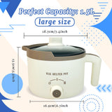 KQU Electric Wax Melting Pot with Thermometer, Wax Melter for Candle Making with Spout, Small Candle Heater Pot for Adults（Coffee） KQU