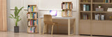 3-Tier Rotating Wood Bookshelf Organizer for Stylish Storage INTEXCA & DESIGN