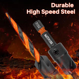 Matework Countersink Drill Bit Set, M2 Cobalt HSS Counter Sink Drill Bit for Wood, Adjustable Depth Drill Bit Set, 15PCS Wood Plug Cutter Drill Bit Set for Woodworking Matework