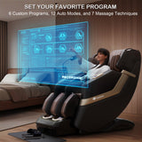 KoziSense KZ-313 2026 Heated Jade Roller Massage Chair Full Body, Deep Zero Gravity SL-Track with Heat, 12 Auto Modes, 6 Custom Programs, Backlit Touch Screen, Voice Control, Wireless Charger KoziSense