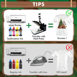 Koala Sublimation Paper 150 sheets 8.5x11 inches for Heat Transfer DIY Gift Compatible with Inkjet Sublimation Printer 105gsm KOALA PAPER