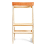 Franklin + Emily Wooden Toddler Tower and Step Stool (Toddler Step Stool with Leather Strap, Kitchen Tower, Safety Stool, Kid Step Stool, Activity Tower, Kid Tower) Franklin + Emily