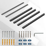 RDUIGT Garage Ceiling Bin Storage Racks,Overhead Garage Tote Storage Rack 48"x48",Heavy Duty Ceilin Tote Storage Rails Adjustable Garages Hanging Storage Racks System for Containers, Bins RDUIGT