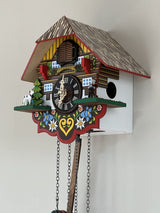 River City Clocks Musical Multi-Colored Quartz Cuckoo Clock - 8 Inches Tall - Model # M8-08PQ River City Clocks