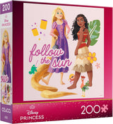 Ceaco - Disney Princess Featuring Rapunzel and Moana - Follow The Sun - 200 Piece Jigsaw Puzzle Ceaco