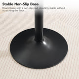 HOOBRO 35" Black Round Bar Table - Stylish Cocktail Table for Narrow Spaces HOOBRO