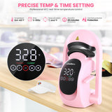 Whubefy Auto Hat Heat Press Machine, 3-in-1 Hat Press Heat Machine for Caps with 3 Platens, Blank Cap, Gloves, Automatic Open/Release, Heat Transfer Cap Heat Press HTV Iron On for Vinyl, Sublimation Whubefy