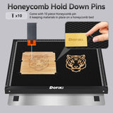 Dofiki Steel Honeycomb Laser Bed 400 x 400mm Honeycomb for A5 Pro, Master 2, RAY5, LE400PRO, Z1, B1, B2, L1, L2 and Most Laser Engraver Cutter, 15.7" x 15.7" (0 0) Origin Top Left Dofiki
