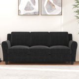 Bonzy Home 80.7" Black Couch, 3 Seater Sofa for Living Room, Modern Comfy Couches with Thick Cushion for Home Apartment Office Bonzy Home