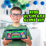Original Stationery Dinosaur Slime Kit - Glow-in-The-Dark DIY Set for Creating Lava, Blood & Poop Effects, Unique Dino Scene, Birthday Gift Slime Kit for Boys Ages 8-12 Original Stationery